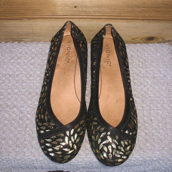 NWOB Vionic Caroll Ballet Flats Shoes 8.5 WIDE - Picture 3 of 9